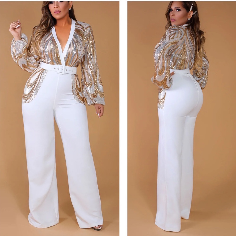 DIAMOND GODDESS JUMPSUIT Size 1X